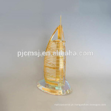 Novo design de cristal Burj Dubai modelo memento CM-P030